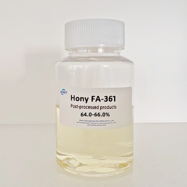 Fournisseur d'huile de silicone moelleux Chine Hony FA-361 pour la finition textile